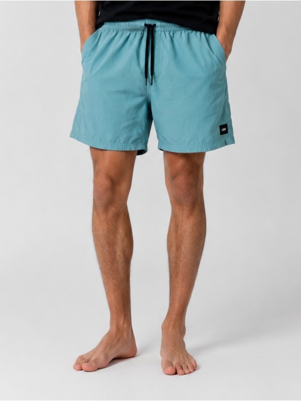Vans‎ Teal Swim Trunks with Black Drawstring